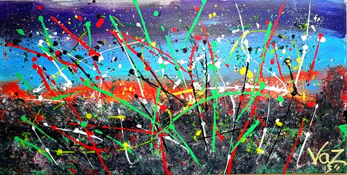 Constelación Salvaje by Adolfo Vázquez Burgos, Painting for Sale on Singulart