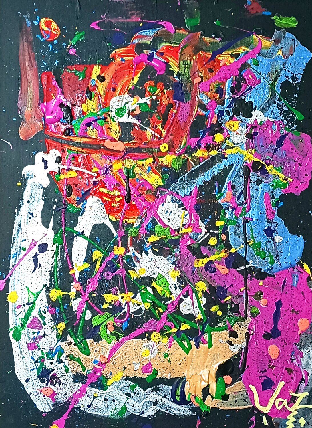 Wild Frequency Adolfo Vázquez Burgos Peinture originale à vendre