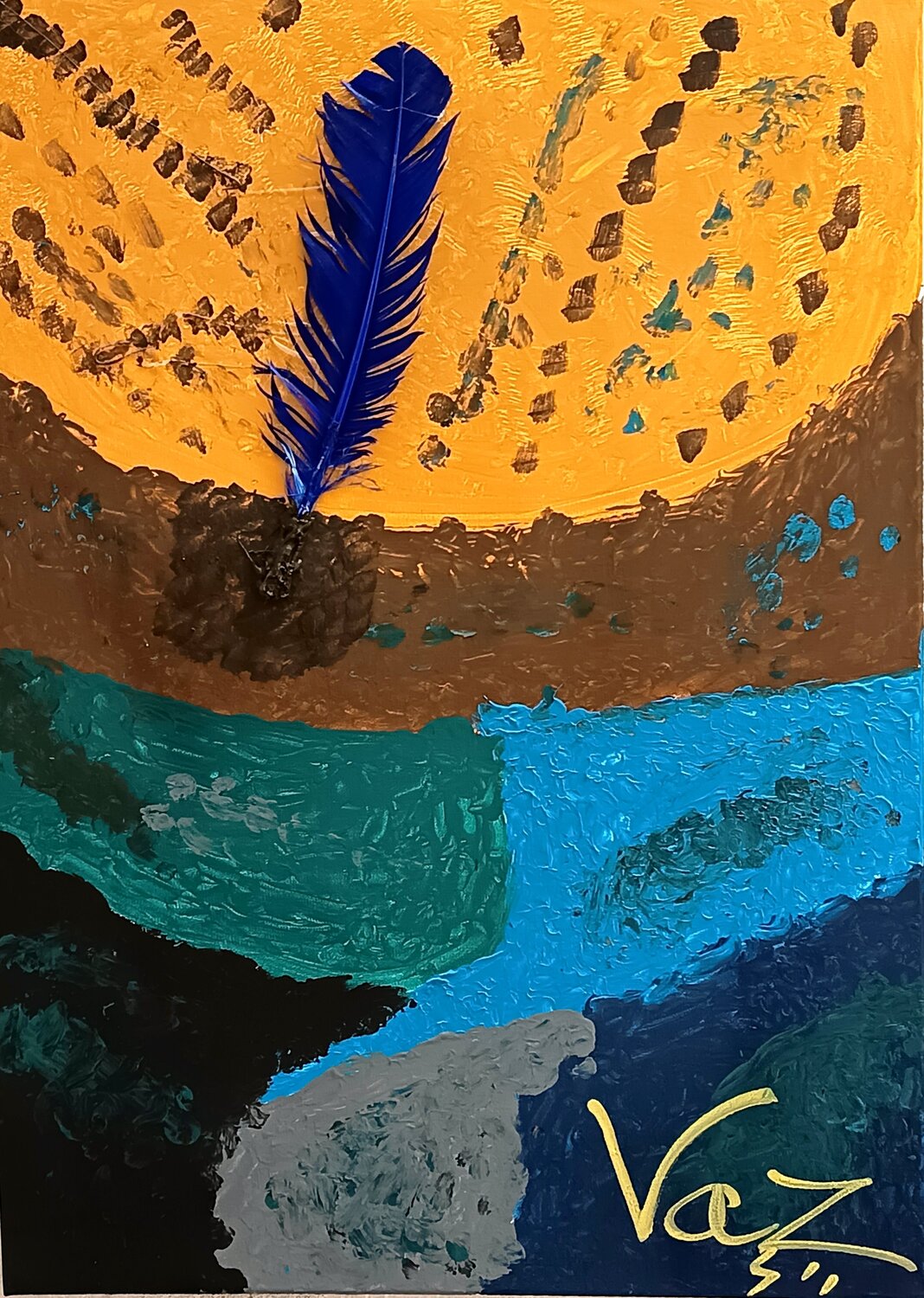 Between Earth and Water Adolfo Vázquez Burgos Originalgemälde zu verkaufen