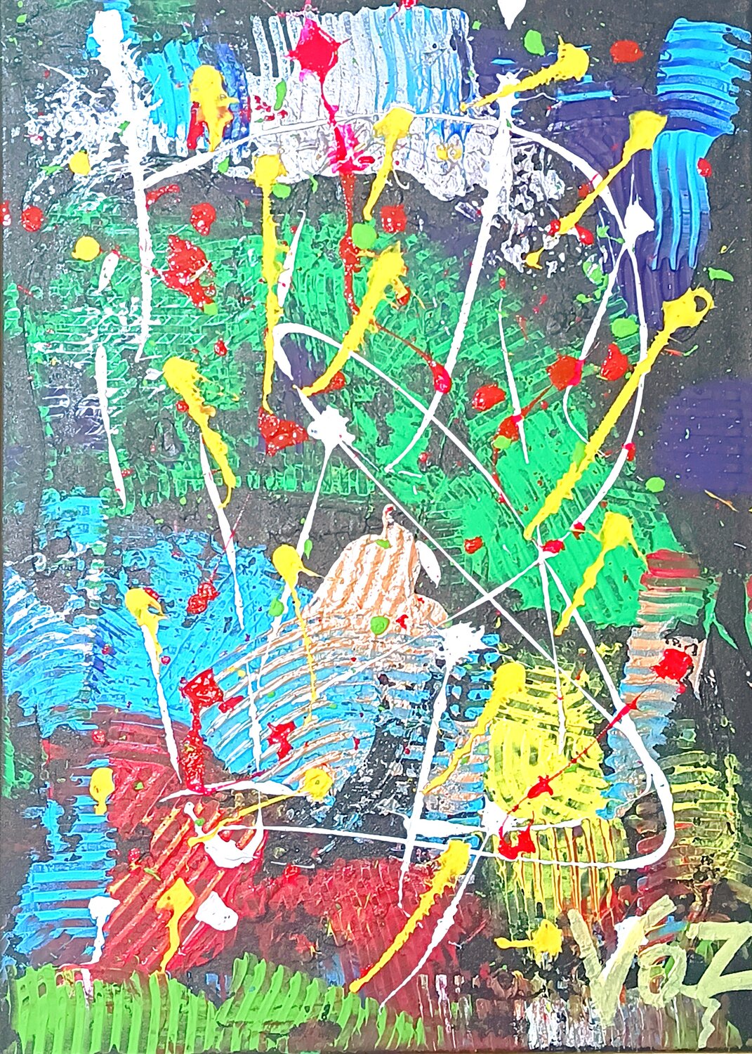 "Inner Orbit" Adolfo Vázquez Burgos Pintura original en venta