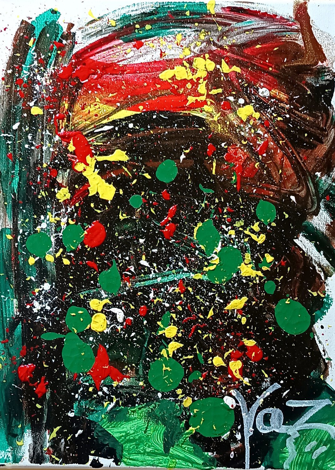 Corazón de la Tierra Adolfo Vázquez Burgos Peinture originale à vendre