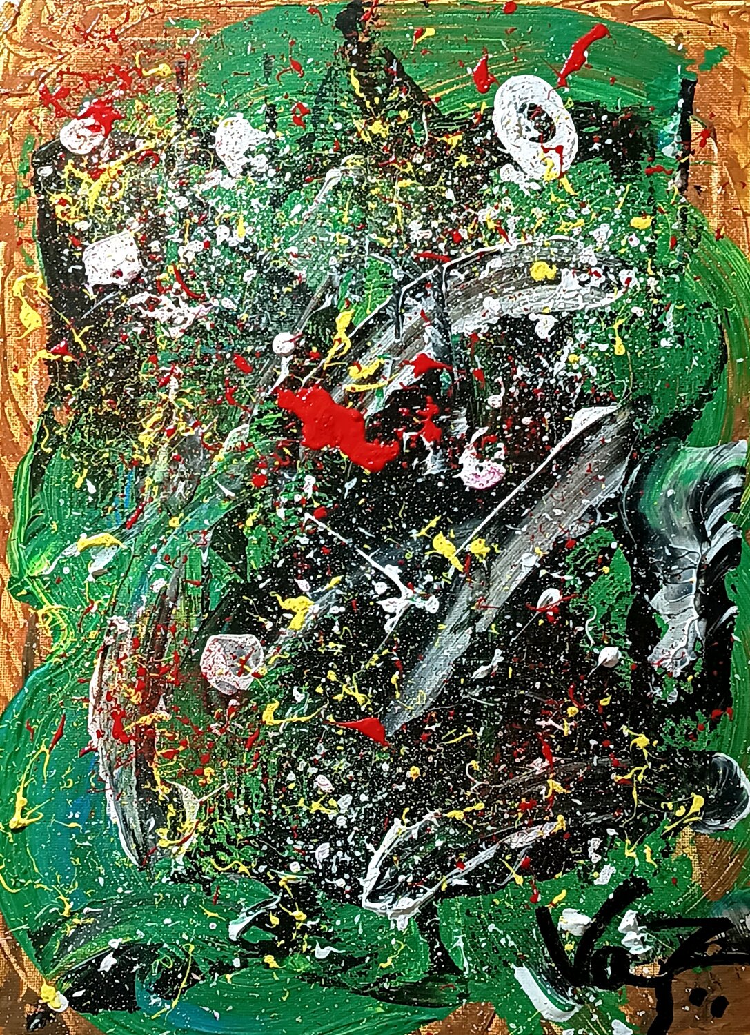 Pulso Primigenio» Adolfo Vázquez Burgos Origineel schilderij te koop
