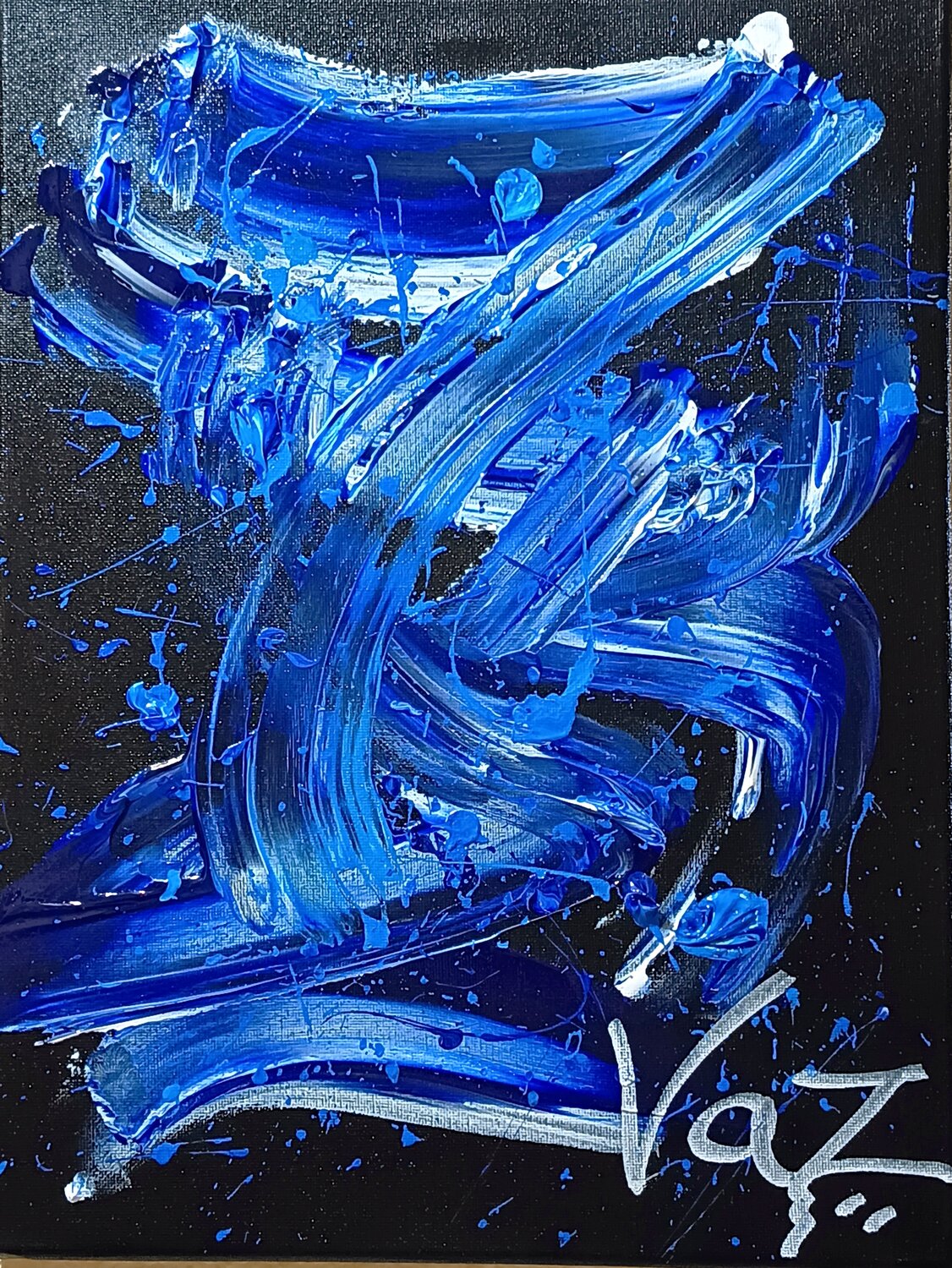 Flujo N.º 7 Adolfo Vázquez Burgos Original painting for sale