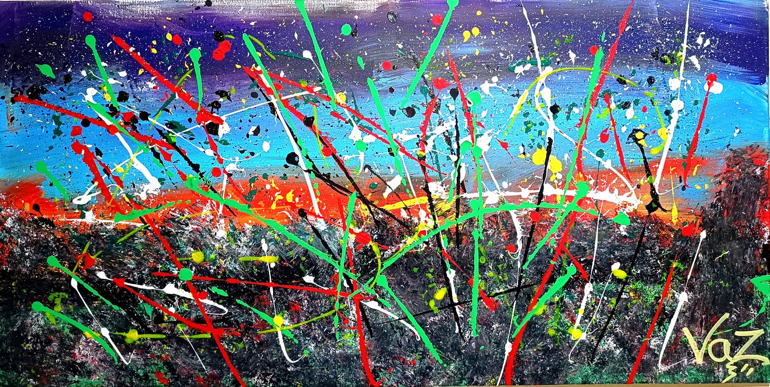 Constelación Salvaje Adolfo Vázquez Burgos Origineel schilderij te koop