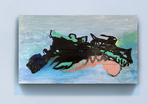 Oceanic rock No. 4 de Amin Shojaei, Pintura a la venta en Singulart