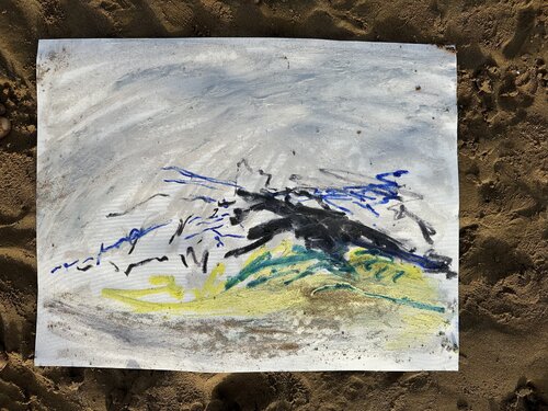 oceanic rock No1. by Amin Shojaei, 油畫 for Sale on Singulart