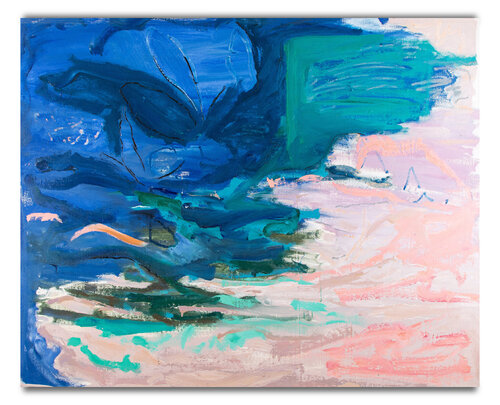 the lotus lagoon by Amin Shojaei, Painting for Sale on Singulart