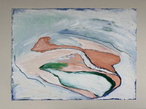 Oceanic rock of Hormoz island by Amin Shojaei, 油畫 for Sale on Singulart