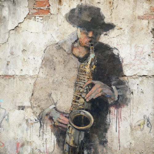 Midnight Sax by Luca Capea, Print for Sale on Singulart