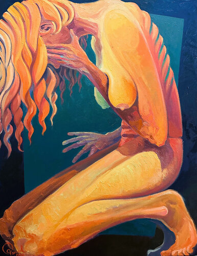 Prisionera de sus miedos de Carlos Pascual, Pintura a la venta en Singulart