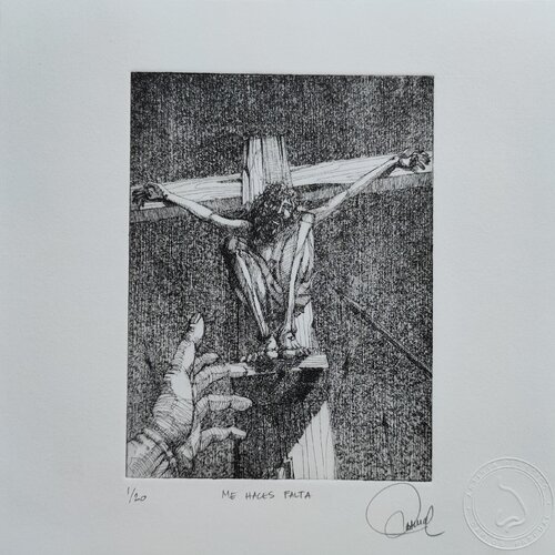 Me haces falta by Carlos Pascual, Work on Paper for Sale on Singulart