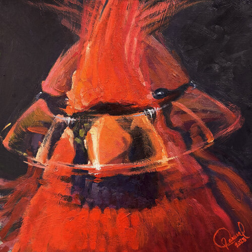 Cardenal by Carlos Pascual, Painting for Sale on Singulart