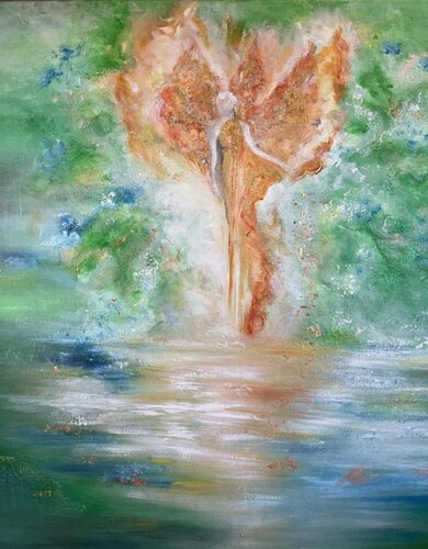 Ember of Grace par Tóra María Erlingsdóttir, Peinture en vente sur Singulart