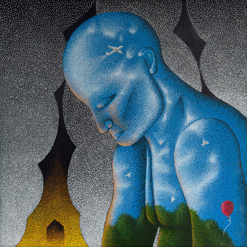 The Mirror man de Andrii Sahach, Pintura a la venta en Singulart