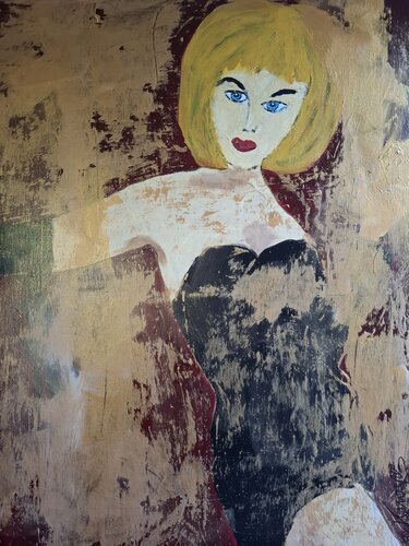 blonde temptation van Gabriele Knospe, Schilderij te koop op Singulart