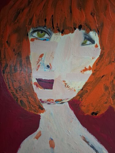 "Annabelle, dekonstruiertes Portrait Nr. 2" van Gabriele Knospe, Schilderij te koop op Singulart