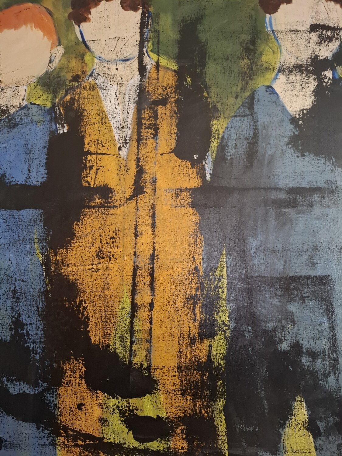 Three noble gentlemen Gabriele Knospe Peinture originale à vendre