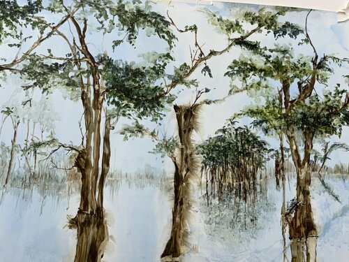 Reflections#2 by Margery Thomas-Mueller, Painting for Sale on Singulart