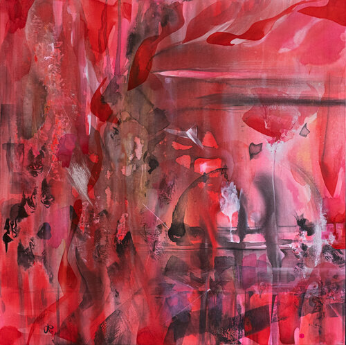 Mille sfumature di rosso par Lorena Lolli, Peinture en vente sur Singulart