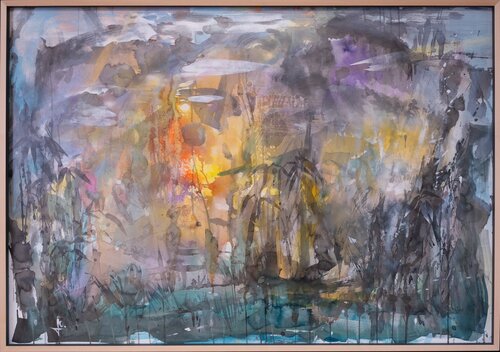 Nell'alba del bambù by Lorena Lolli, Painting for Sale on Singulart