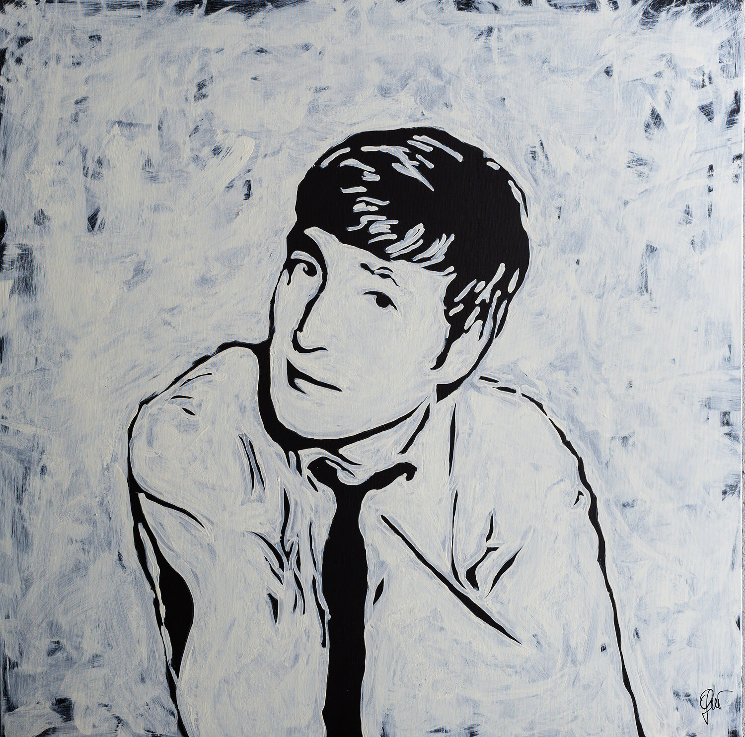 John Lennon acrilico su tela Fabio Guzzano
