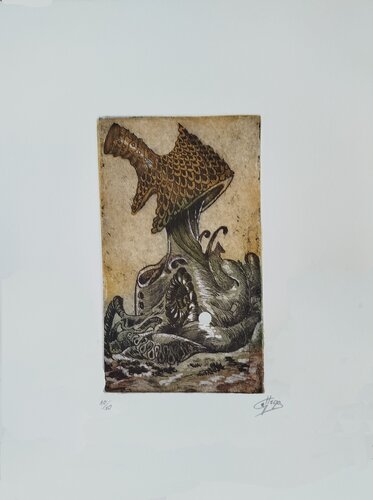 La casita del duende by Juan González-Gallego Espinosa, 종이 for Sale on Singulart