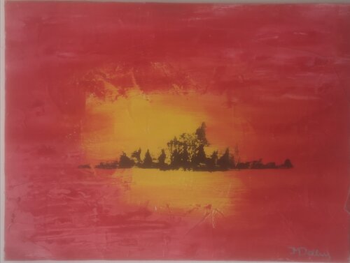 Soleil par Jean-Marie Delley, Peinture en vente sur Singulart