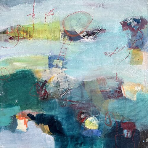 Ladder to Heaven by Beáta Bősze, 회화 for Sale on Singulart