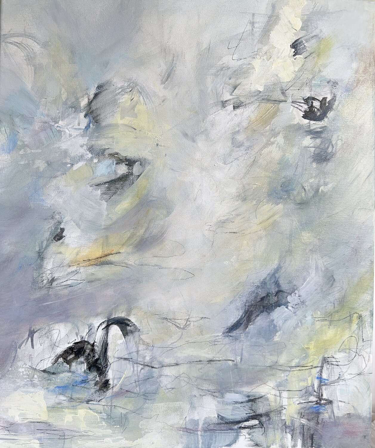 Fading Breath Beáta Bősze Peinture originale à vendre