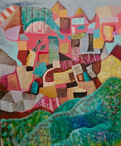 textile-isle by Chris Fraser (Gerald Mahood), 회화 for Sale on Singulart