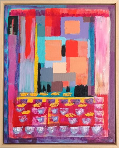 RED ROOM BLUES de Chris Fraser (Gerald Mahood), Pintura a la venta en Singulart