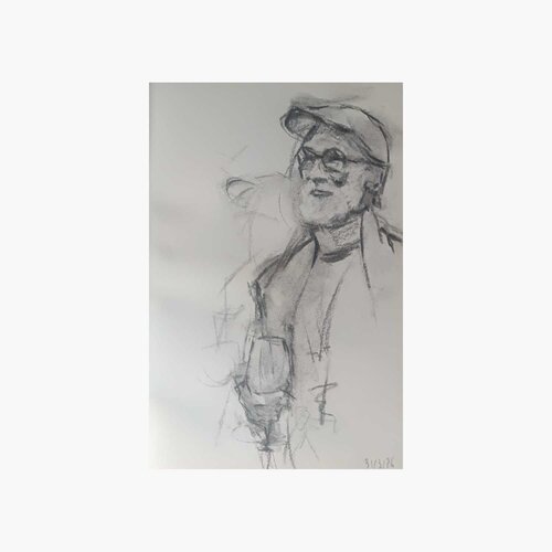 Portrait of Carlos Monsalve par Adrià Cabiscol, Dessin en vente sur Singulart