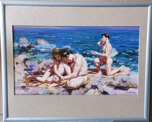 "On the shore" par Yuriy Lyamin, Peinture en vente sur Singulart