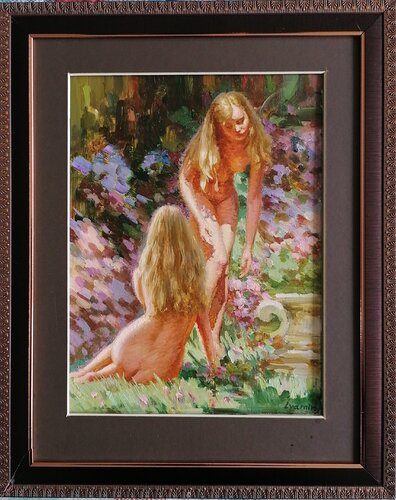 "Girlfriends" de Yuriy Lyamin, Pintura a la venta en Singulart