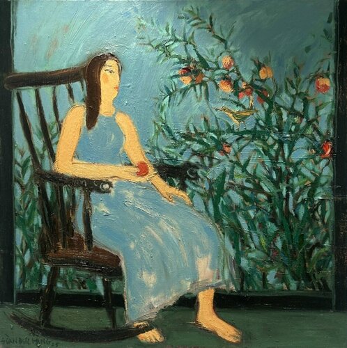 Woman In The Garden by Đức Hùng Đoàn, Painting for Sale on Singulart