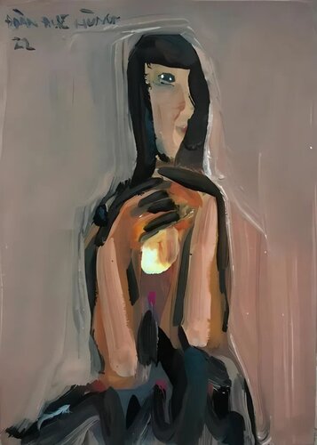 Moon Day di Đoàn Đức Hùng, Pittura in vendita su Singulart