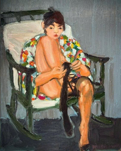 Her Nightfall by Đức Hùng Đoàn, Painting for Sale on Singulart