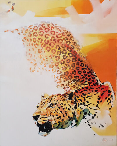 Leopard de David Thorpe, Pintura a la venta en Singulart