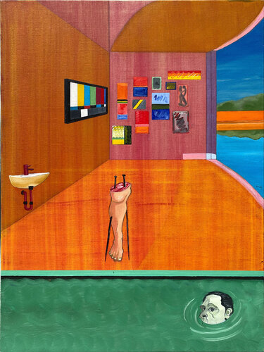 Time Machine par Samuel Iztueta, Peinture en vente sur Singulart