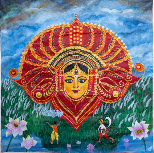 Maa Durga von Smiitaa Chatterjee, Malerei kaufen auf Singulart