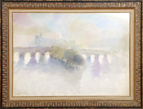 On the Horizon by Emile Rampelberg, 종이 for Sale on Singulart