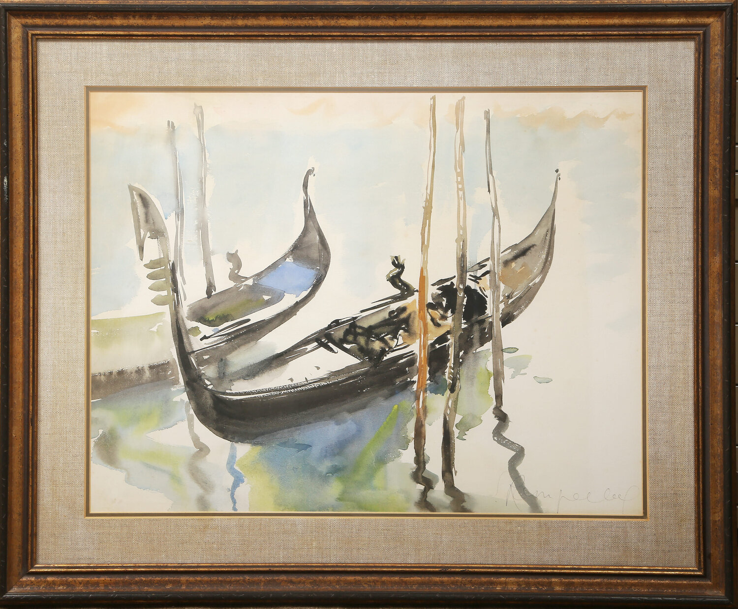 Docked Gondolas Emile Rampelberg