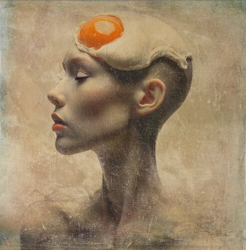 1782 L'OU PELAT (UNIVERSAL MIND) van ENRIC AROMI-MASRIERA, Schilderij te koop op Singulart