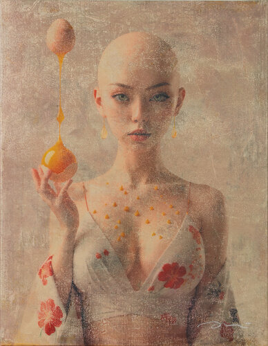 1712 MALABARISTA  (The Juggler) de ENRIC AROMI-MASRIERA, Pintura a la venta en Singulart