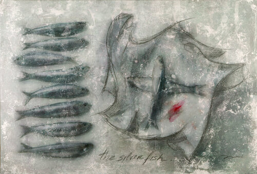 250 THE SILVER FISH CLOSE TO BE WRAPPED di ENRIC AROMI-MASRIERA, Pittura in vendita su Singulart