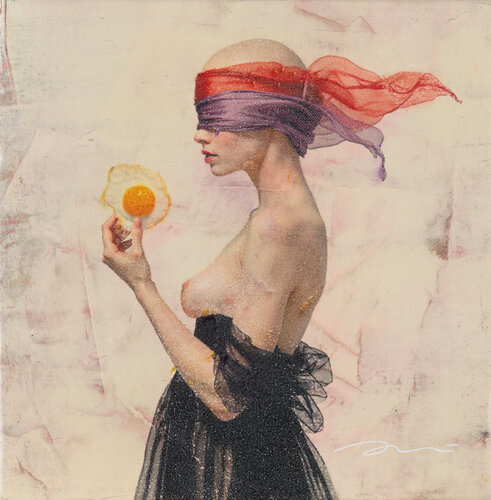 1872 THE EGG OBSERVER #2 di ENRIC AROMI-MASRIERA, Pittura in vendita su Singulart
