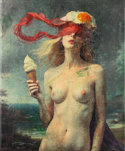 1838 ELS QUATRE SENTITS #2   (THE FOUR SENSES #2) van ENRIC AROMI-MASRIERA, Schilderij te koop op Singulart