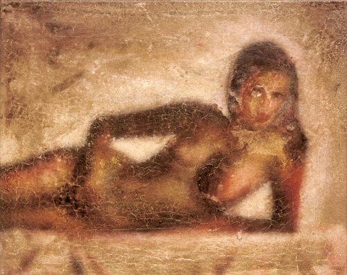 080 DEBBIE EN DIVAN #2 van ENRIC AROMI-MASRIERA, Schilderij te koop op Singulart