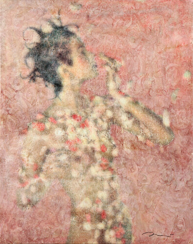 508 SUBTLE SNORT II (Roses Rain #4) by ENRIC AROMI-MASRIERA, 油畫 for Sale on Singulart