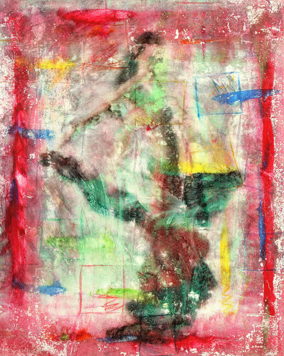 #130 DANCE FUSSION IN RED (EL BAILE) by ENRIC AROMI-MASRIERA, 絵画 for Sale on Singulart